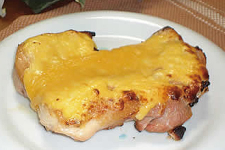 豚肉のチーズ焼き