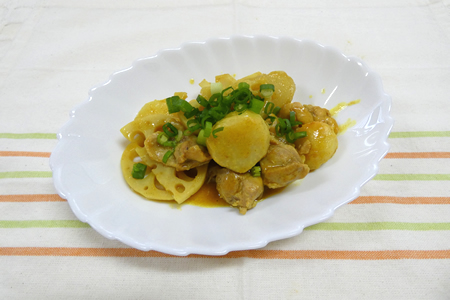 里芋とれんこんのカレー煮